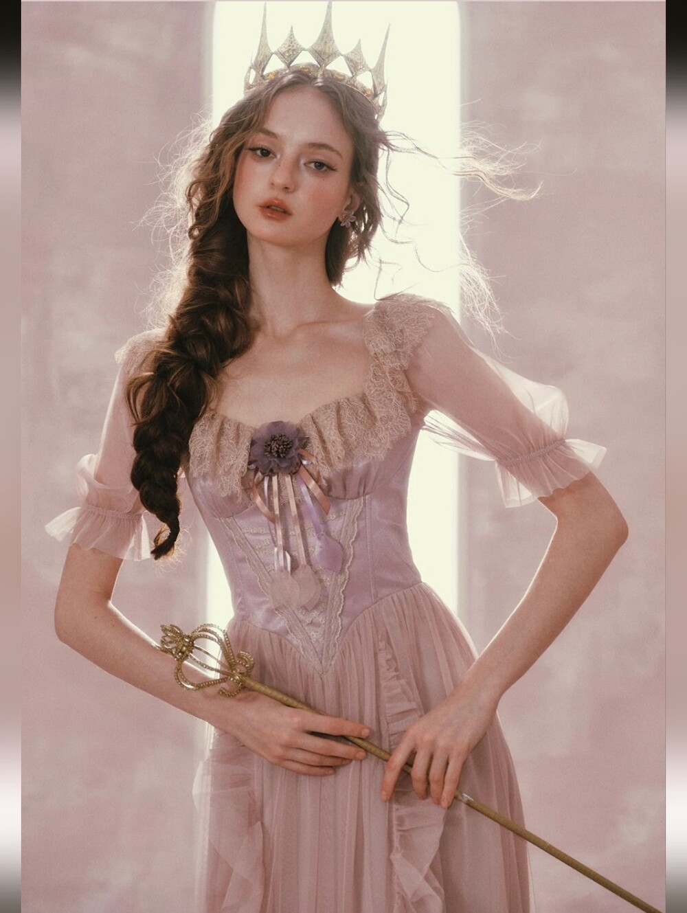 Lacemade Violet Mandarin Duck Princess Corset Dress- XS - Picture 3 of 10
